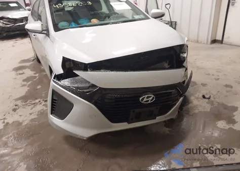 2017 Hyundai Ioniq Hybrid Blue from USA, damaged, VIN KMHC65LCXHU057496